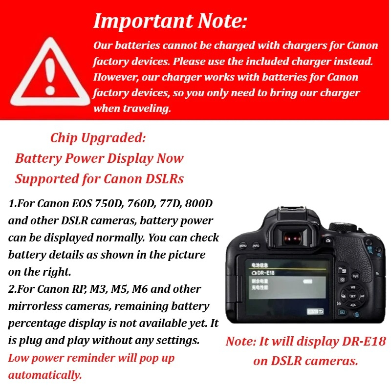 LP-E17 7.2V 1040mAh Rechargeab - Canon Camera Eos R8 ulasan dan harga